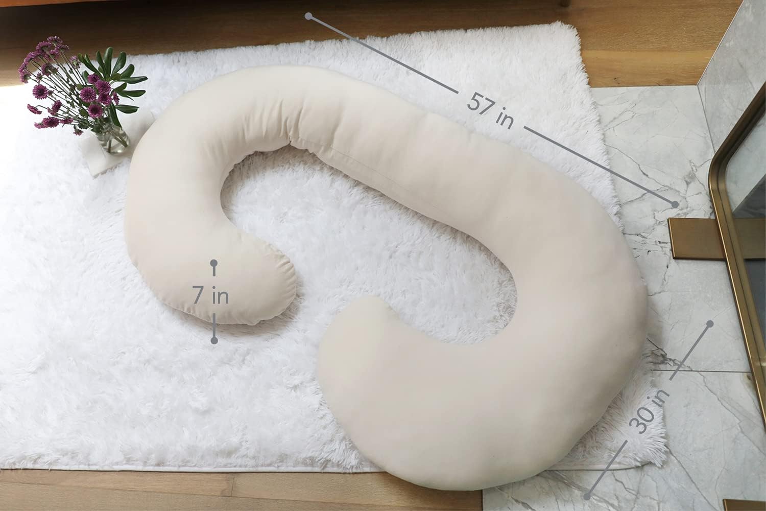 Bedeez C shaped pillow